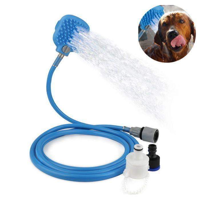 Aquapaw - Perie duș căței cu furtun silicon tip extensie robinet