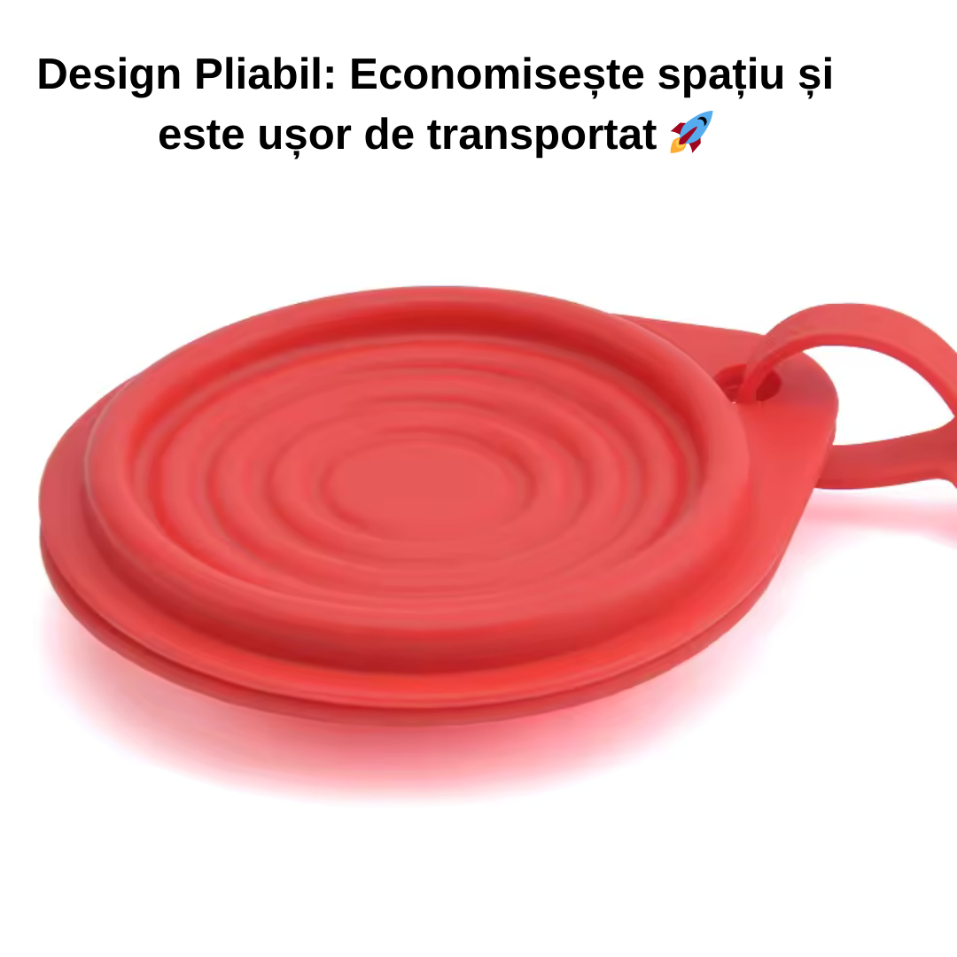 Bol pliabil din silicon pentru câini și pisici