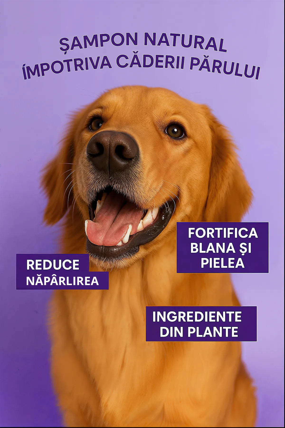 Șampon natural împotriva căderii părului - pH echilibrat, fără SLS/SLES, coloranți sau săruri banner