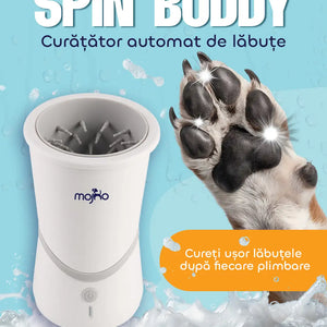 Curățător automat de lăbuțe cu peri moi din silicon Mojho Spin Buddy