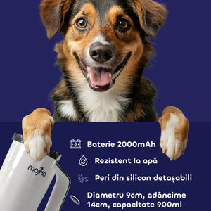 Curățător automat de lăbuțe cu peri moi din silicon Mojho Spin Buddy