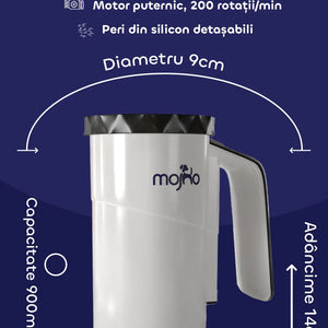 Curățător automat de lăbuțe cu peri moi din silicon Mojho Spin Buddy