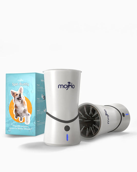 Curățător automat de lăbuțe cu peri moi din silicon Mojho Spin Buddy